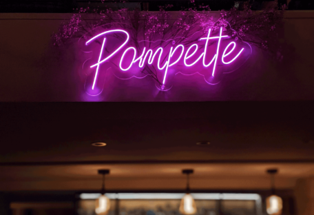 bar à cocktails lyon pompette - néon