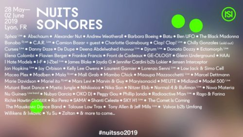 nuits sonores 2019