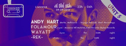 The DARE night invite ANDY HART (Voyage Rec)