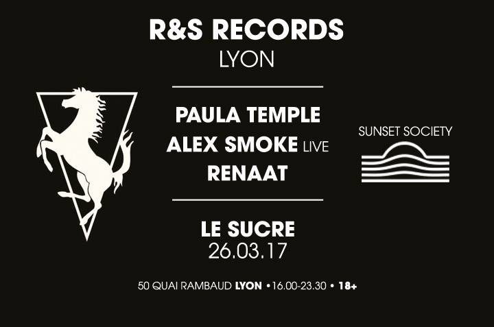 Sunset society 13 : Paula Temple, Alex Smoke, Renaat