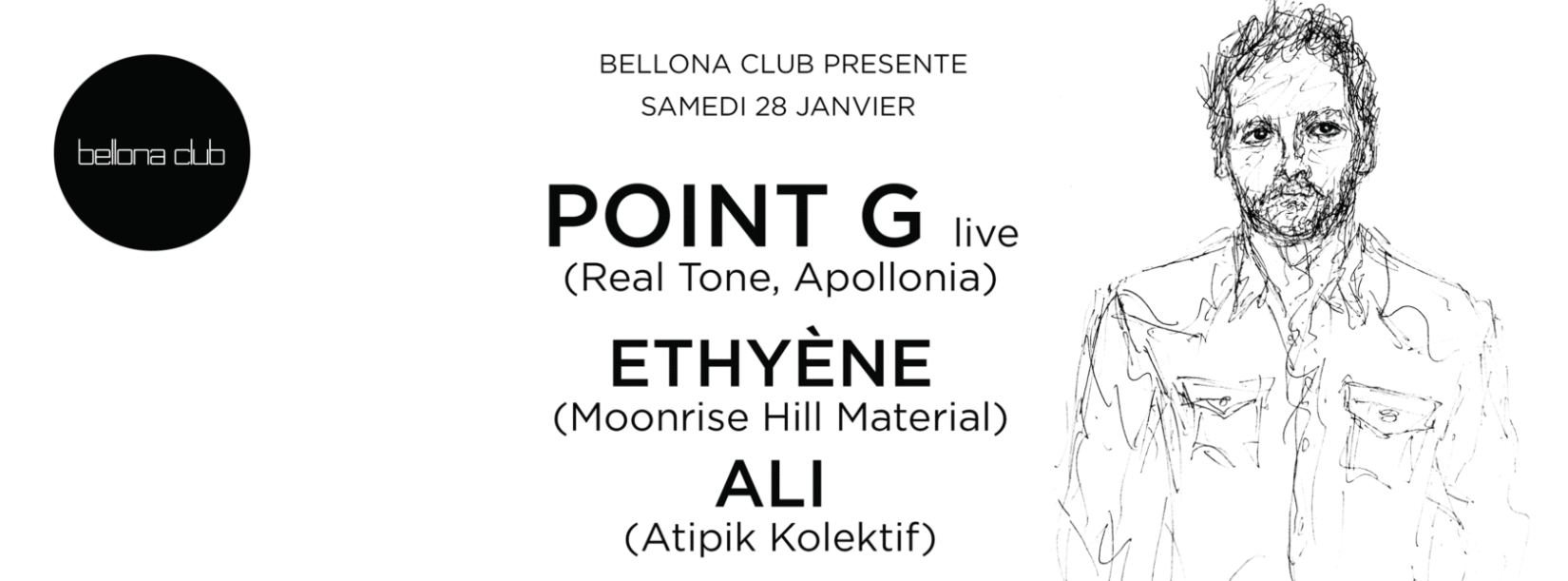 Bellona Club présente Point G live, Ethyène, ALI