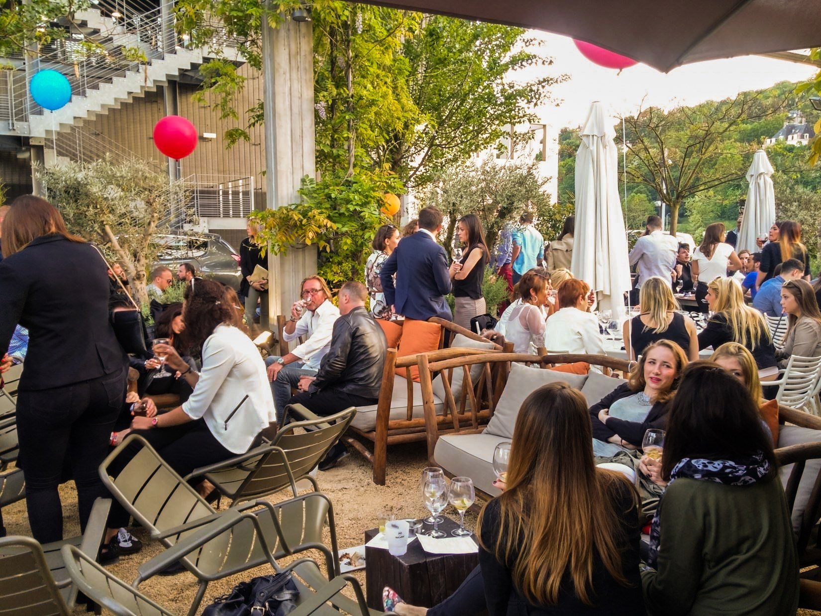 Inauguration terrasse Celcius