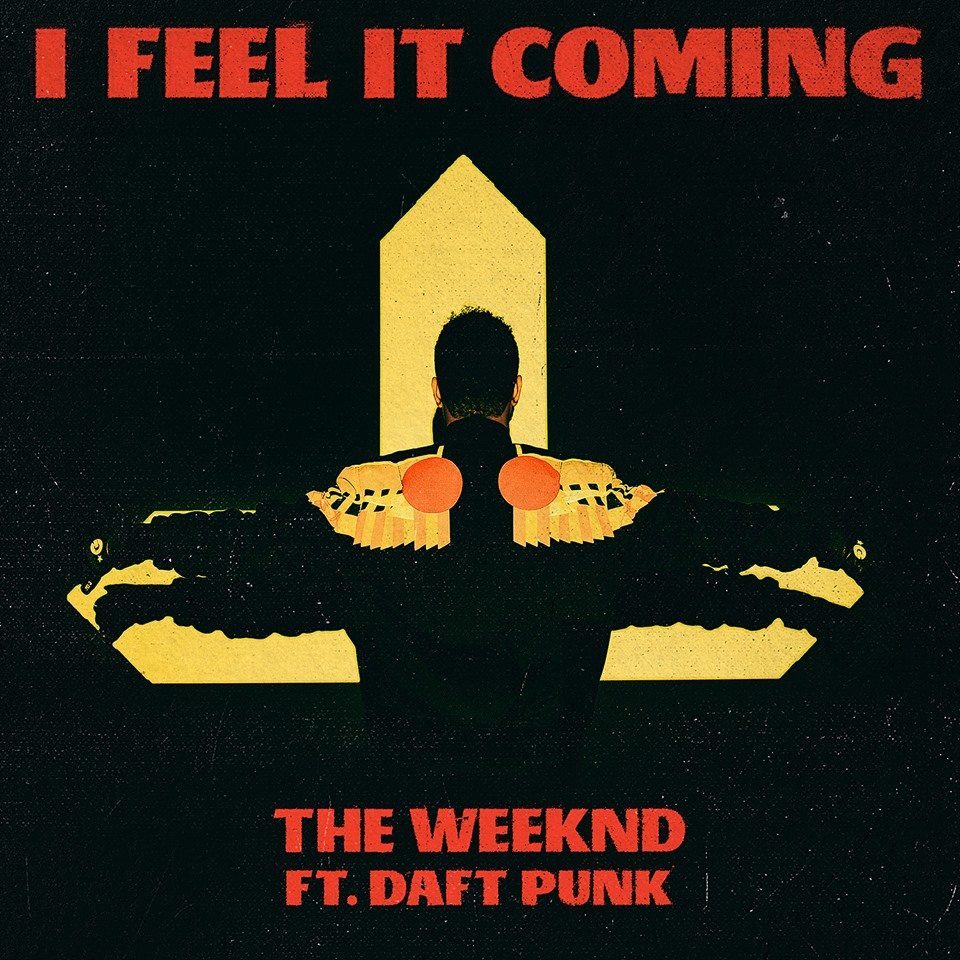 cover single The Weeknd et Daft Punk I feel it coming
