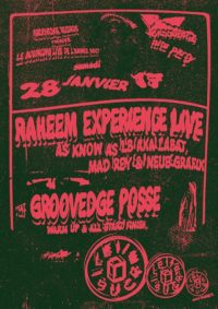 GRVDG présente Raheem Experience live featuring Groovedge Posse