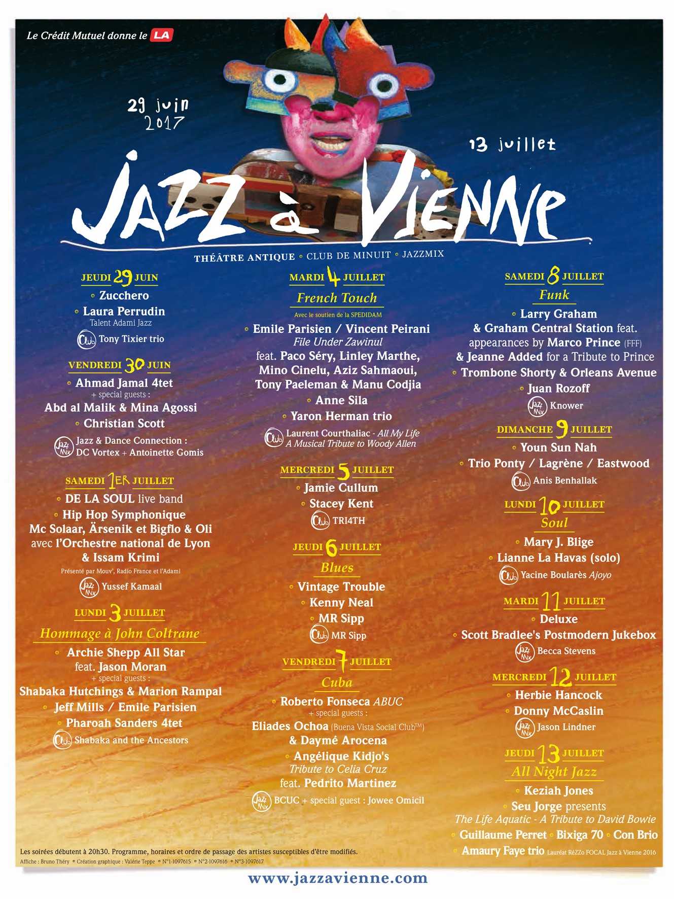 programmation jazz a vienne 2017