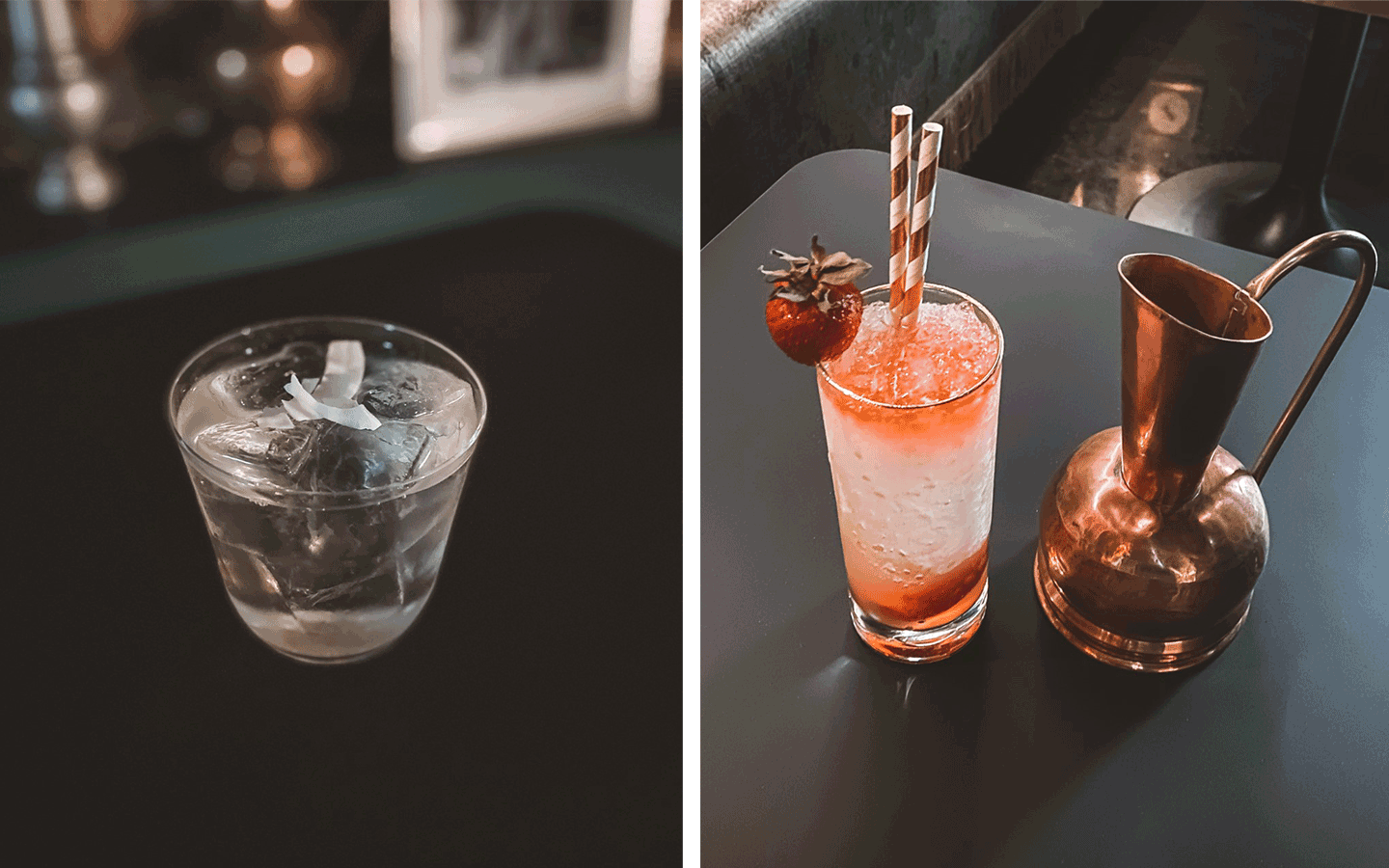 Les cocktails du bar La Baignoire à la Guillotière